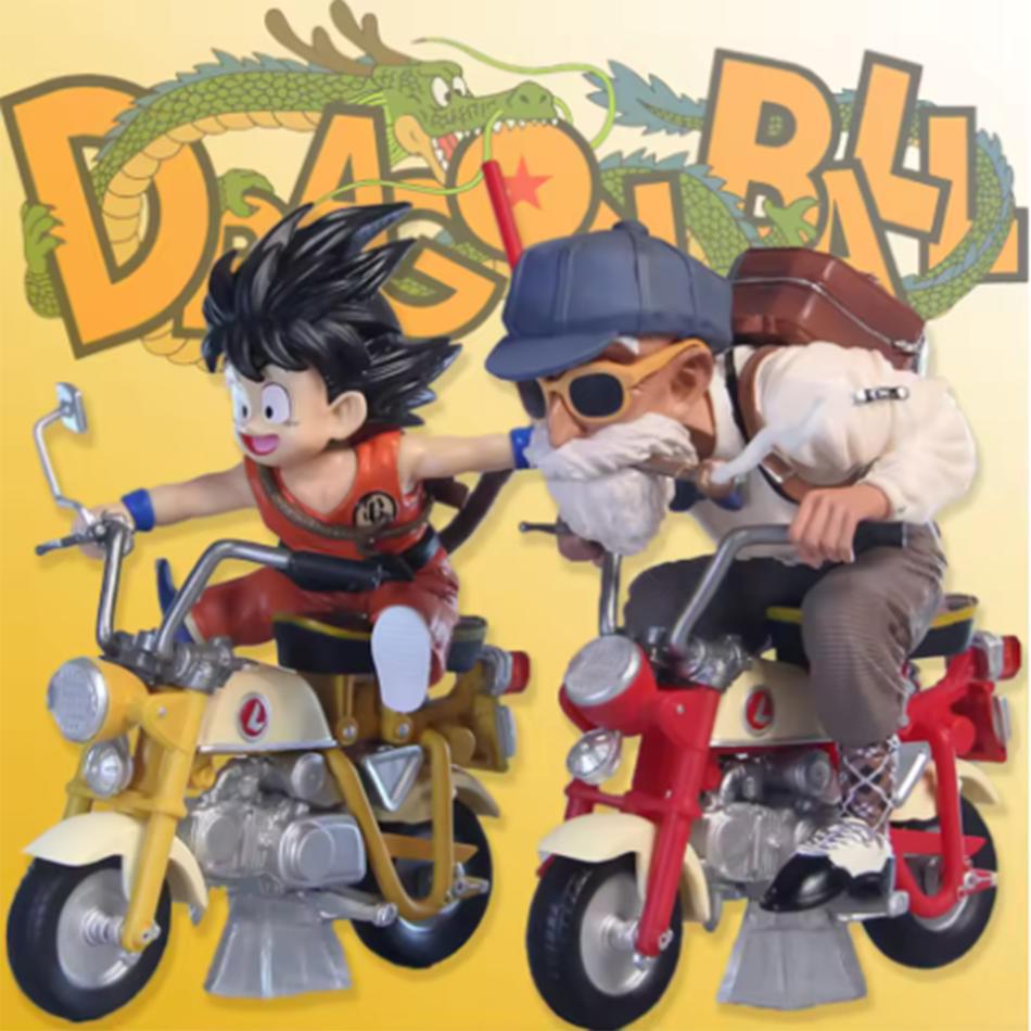 Анимация Dragon Ball Z Анимационная Фигурка Сон Гоку Мастер Роши Локомотивы ПОЛИВИНИЛХЛОРИД Действие Каме Сеннин Мотоцикл Игрушки Миниатюра