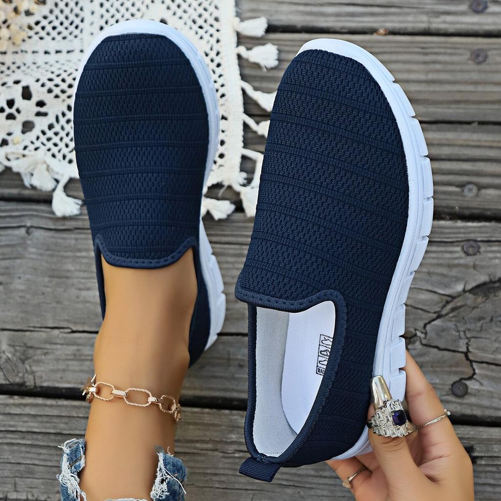 Sneakers Slip On Flat Shoe Women's Fashion Casual Loafers Walking Shoe Outdoor Mesh Soft Bottom Sports Zapatos De Mujer