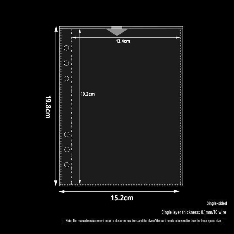 Нескользящая визитница формата А5 с 4-мя прозрачными внутренними карманами для хранения 3-дюймовых фотографий Polaroid