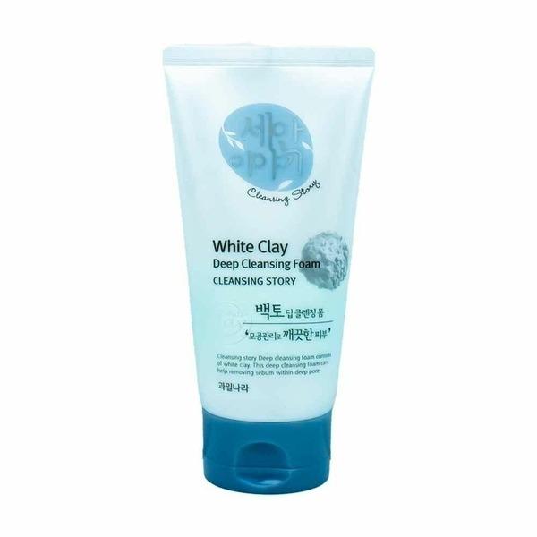 KWAILNARA Пенка для умывания Story White Clay Глубоко очищающая 150 мл (WACF6A5)