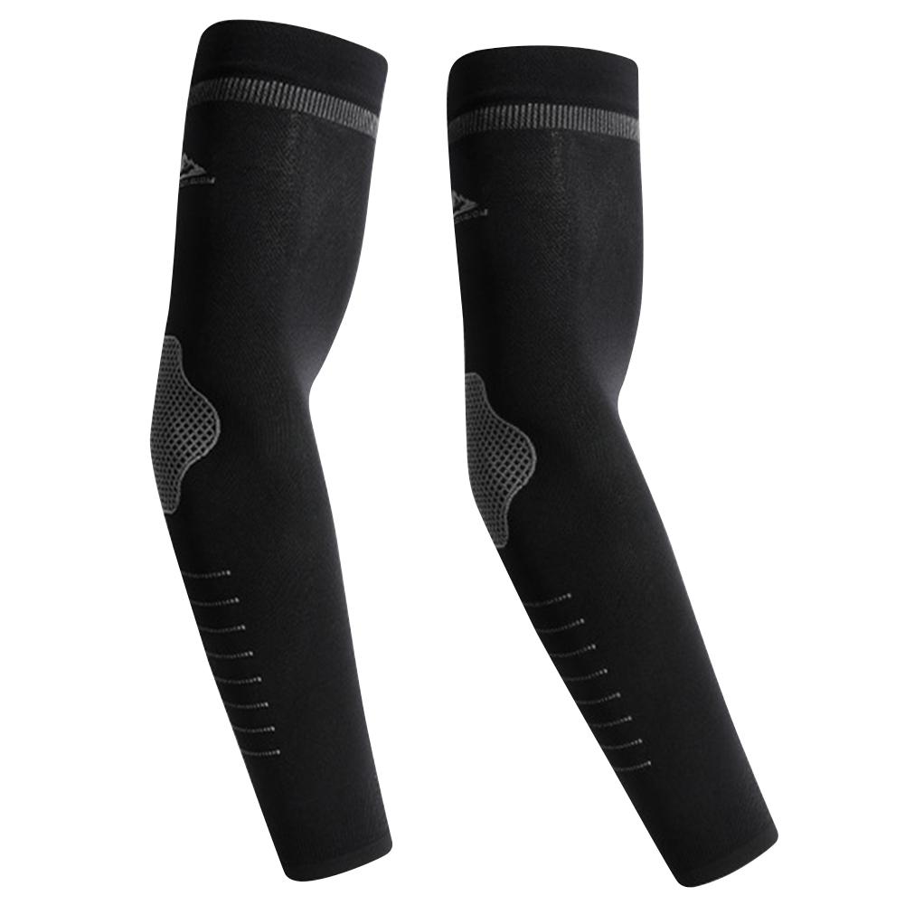 Спортивная защита рук из ледяного шелка, быстросохнущая, для рыбалки, пешего туризма, бега (черный)