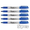 Sharpie Permanent Marker Name Pen Tattoo Transfer Supplies, Blue 5 Pcs, 5 Pcs