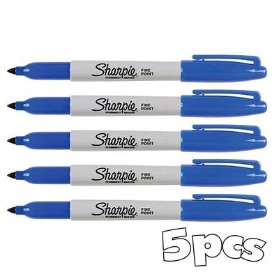 Перманентный маркер Sharpie, принадлежности для перевода татуировок, синий, 5 шт., 5 шт.