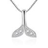 Mermaid Tail Necklace Temperament Japanese and Korean Simple Human Fish Tail Ins Silver-plated Necklace, Female