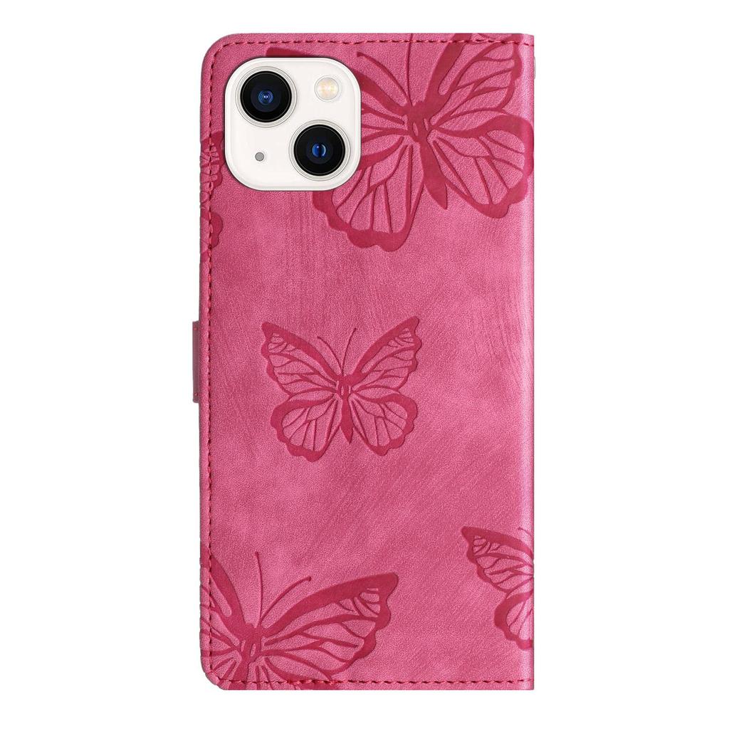 Джинсовая линия с тиснением бабочки, сплошной цвет, кожаный чехол-кошелек для телефона, подставка для книг для iPhone, Samsung, Xiaomi, Huawei, Moto Oppo, откидная сумка с магнитной картой