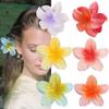 Plumeria Flower Shape Hairpins Bohemian Styling Hair Clip Colorful Hair Claw  Girls