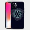 Чехол для телефона с логотипом Viking Vegvisir для iPhone 14 13 12 11 Pro Max XS Max XR X 7 8 Plus 12 Mini 6S, черный силиконовый чехол