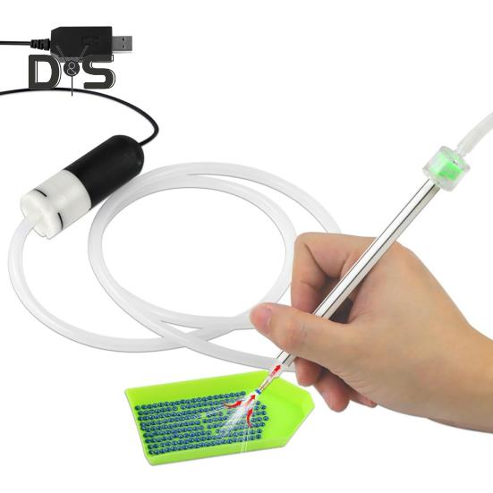 Вакуумная алмазная художественная ручка, электрический инструмент для размещения алмазов, без воска, с питанием от USB, вакуумная алмазная художественная ручка для самостоятельного алмазного искусства