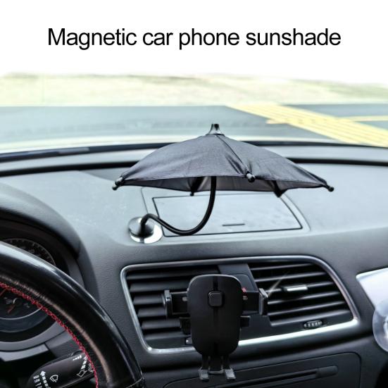 Magnetic Phone Umbrella Rotary Gooseneck Sun Protection Adjustable Outdoor Mobile Phone Sun Shade Cover Cell Phone Accessories