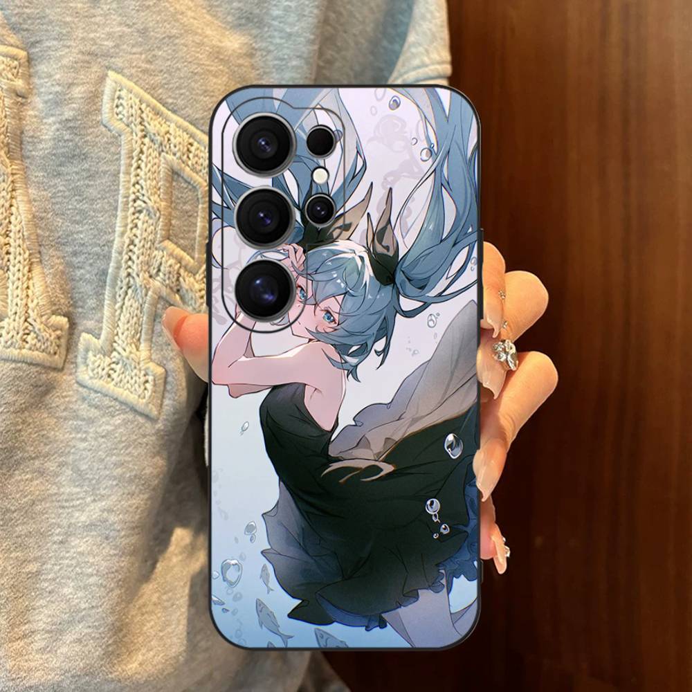 Popular Singer M-MikuS Cute Phone Case For Samsung S 24 fe 25 Ultra plus 20 lite 21 30 22 23 24 22 Ultra 5G Fundas