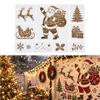 Набор многоразовых трафаретов для росписи Christmas DIY Craft из ПЭТ-пластика, вырезанные, для декора садовой стены, деревянной мебели