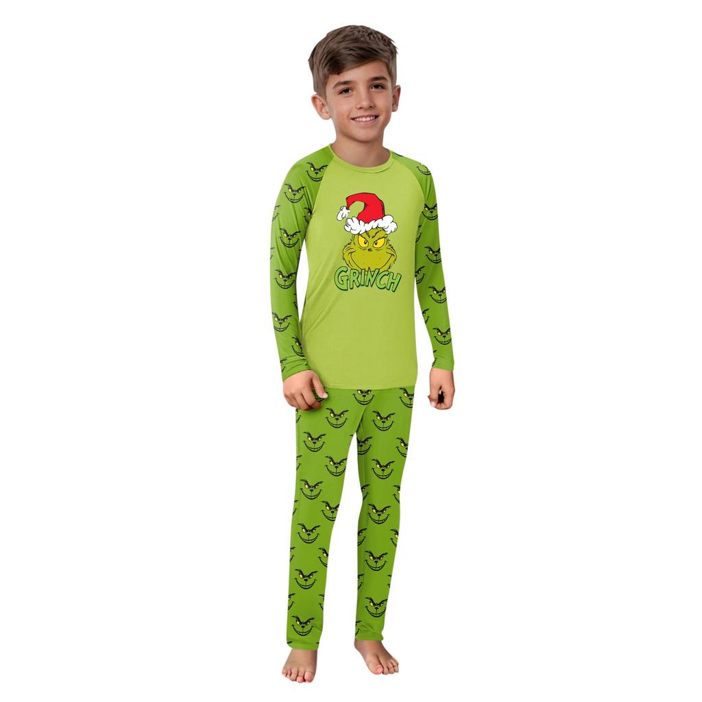 Комплект из топа и брюк с рождественскими принтами для всей семьи Одинаковые комплекты для всей семьи