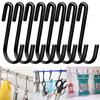 4/8Pcs S-shaped Stainless Steel Hanging Hooks Kitchen Bathroom Hangers Holder