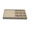 Wooden Velvet Jewelry Tray Flannelette Jewelry Storage Pallet Rings Earrings Organizer  Nightstand