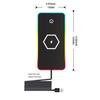 LED RGB Car Wireless Charging Board with Anti Slip Silicone Pad, Multi Device Charging Station, Car Charging Board,