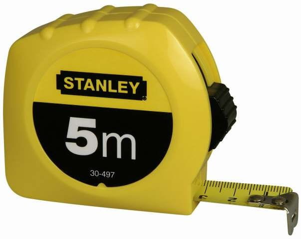 Stanley 5M Roll Tape Measure Plastic Body 1-30-497