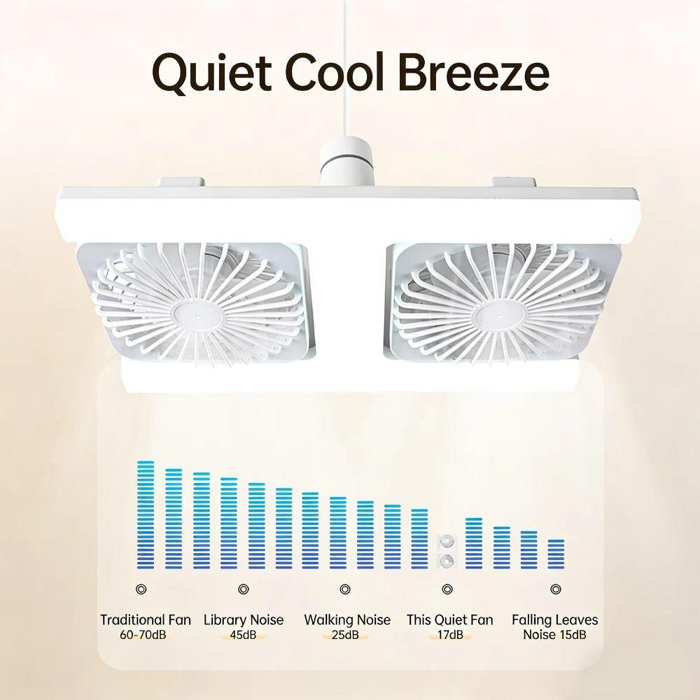 60W Power LED Ceiling Fan Double Blades Ceiling Fan Light Fan Lamp Remote Control Fan Kitchen Use