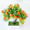 Plastic Artificial Fruit Tree Realistic Fruit Plant Potted Durable Artificial Orange Tree  Indoor