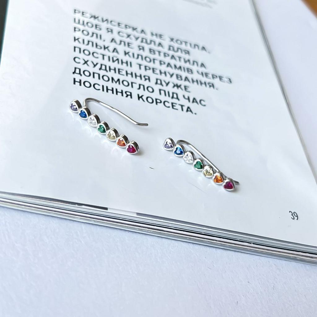 Silver Earrings with Cubic Zirkonia (2146209)