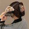 Elegant Matte Black Coffee Plastic Large Catch Crab Hair Claws Headwear Accessories Korean Shark Big Clamp Clips for Women Gifts