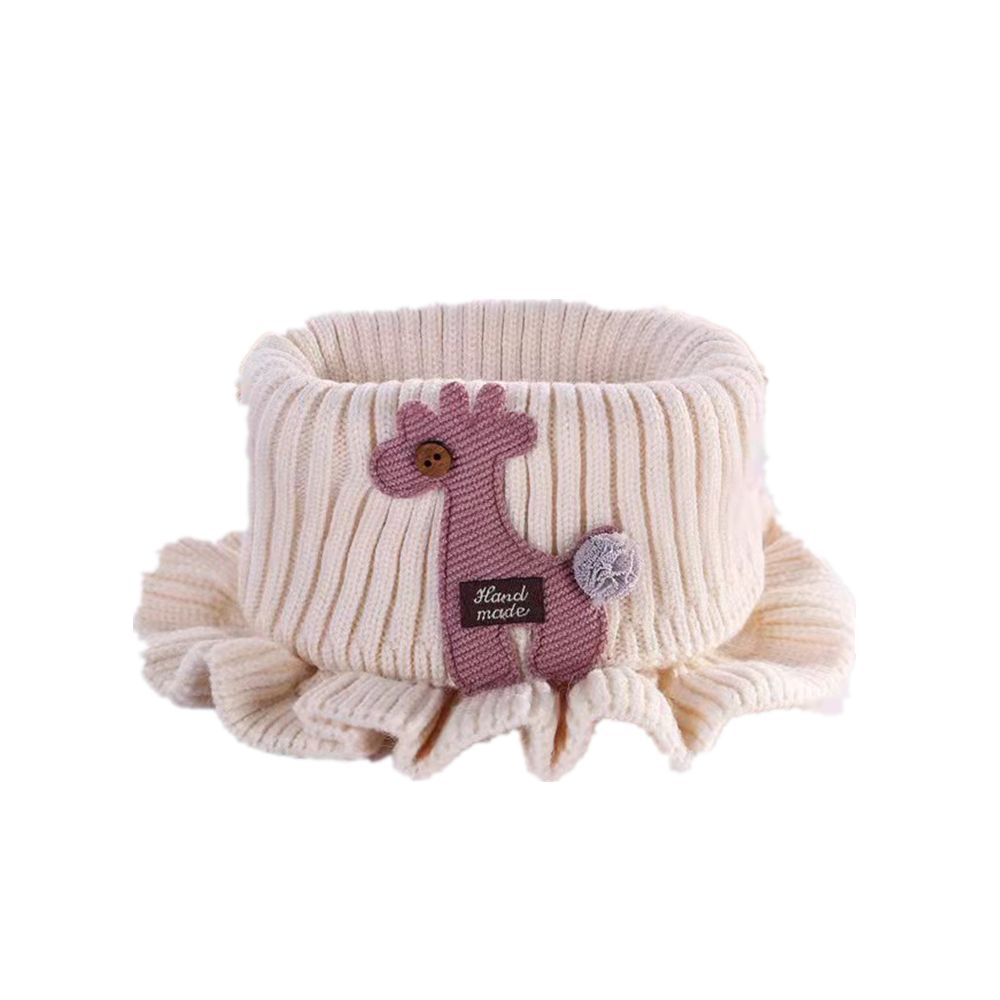 Soft Bib Knitted Cartoon Scarf Baby Shawl Collar