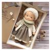Handmade Waldorf Doll 12" Soft Knitted Dolls Cute Girls Plush Stuffed Toy