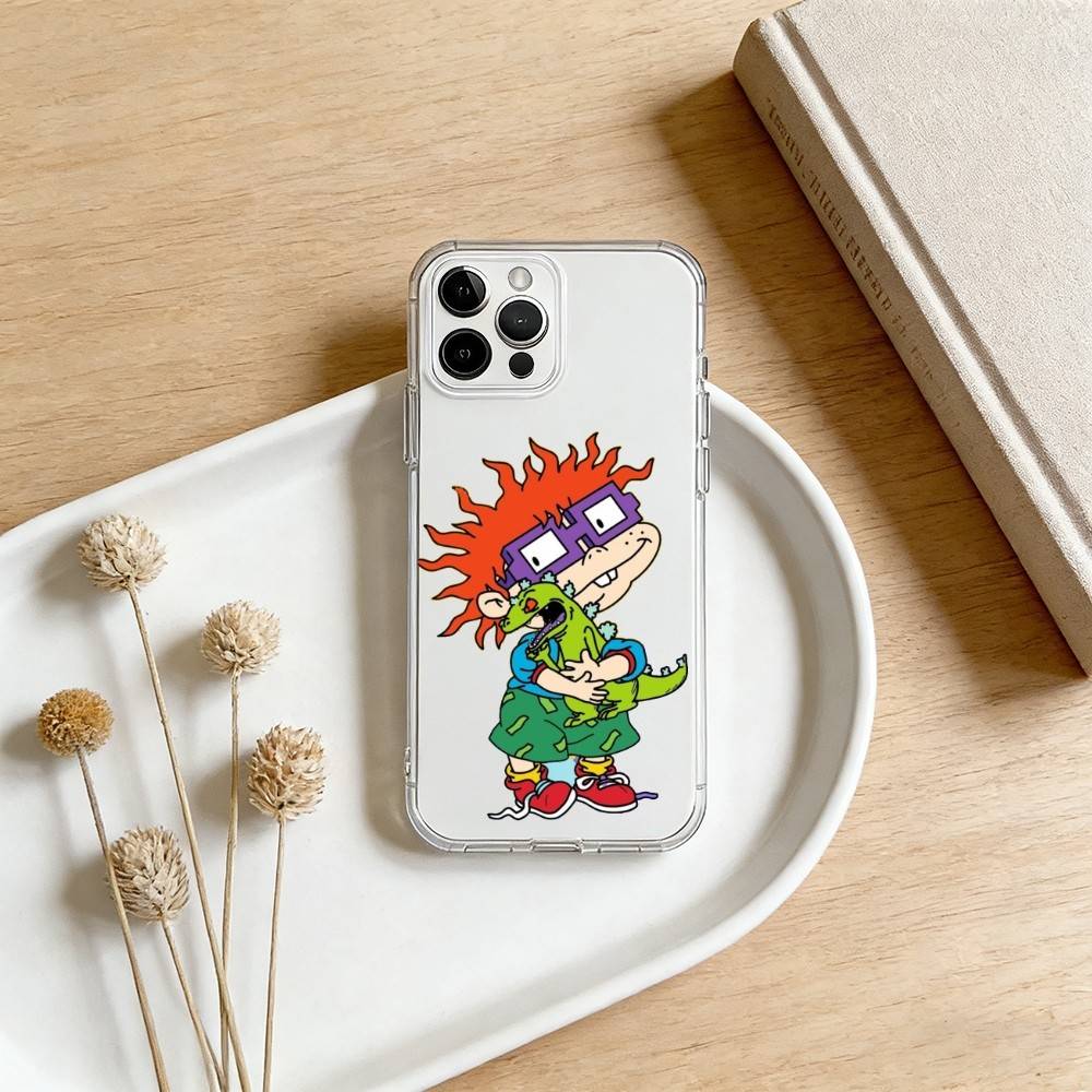 Funny Cartoon R-Rugrats Phone Case For iPhone 17 16 15 14 13 12 11 Mini Pro Max Plus Transparent Cover