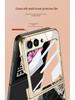 Чехол для складного экрана Samsung Z Flip 6: Защитная крышка для телефона с защитой от падения, гальваническим покрытием, персонализированная