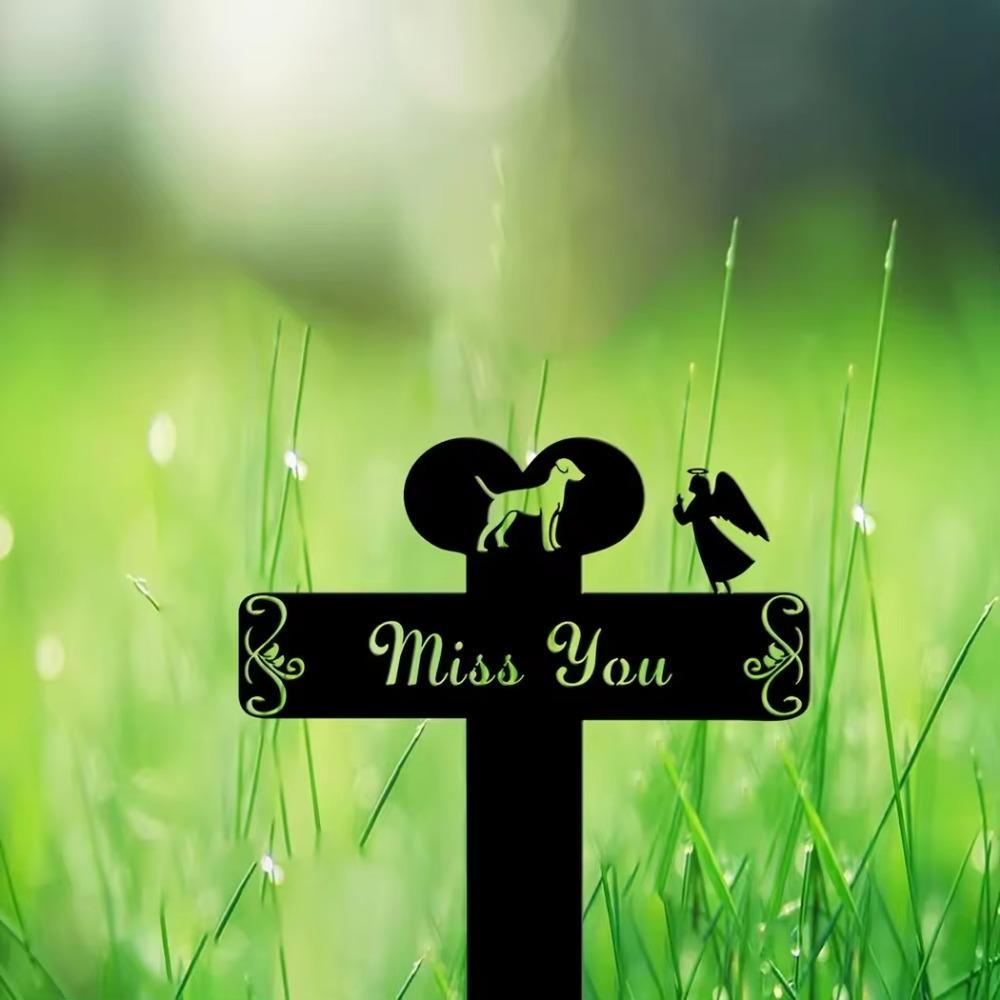 Металлический колышек для собак, садовый колышек, дань уважения, декор для домашних животных, идеальный подарок для сада или двора в память об утрате домашнего животного