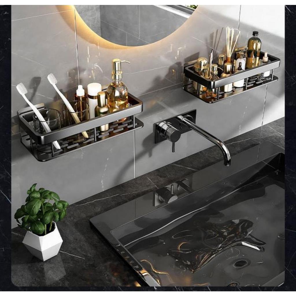 Ванная комната прямоугольная треугольная корзина присоска настенная алюминиевая душевая комната треугольная неперфорированная угловая полка для ванной