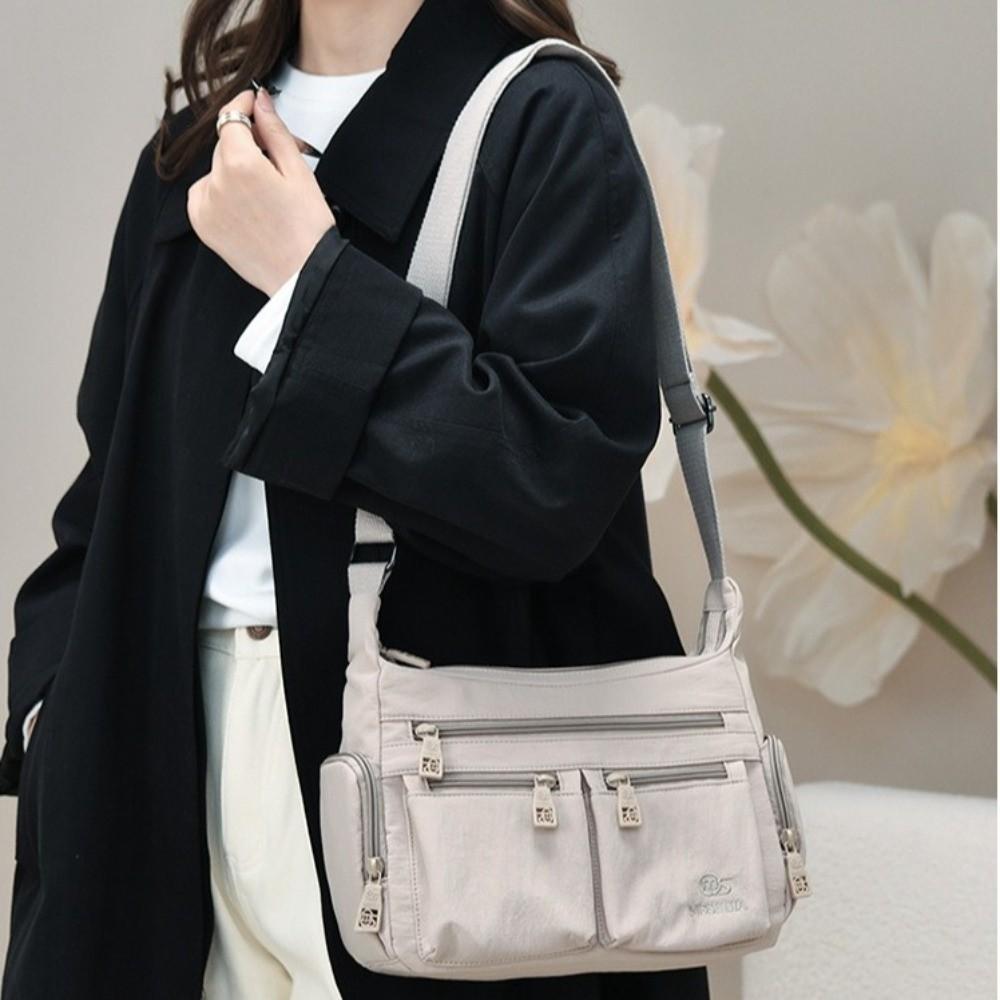 New Long Strap Shoulder Bag All-match Multi-pocket Crossbody Bag Durable Advanced Sense Messenger Bag For Girls Women