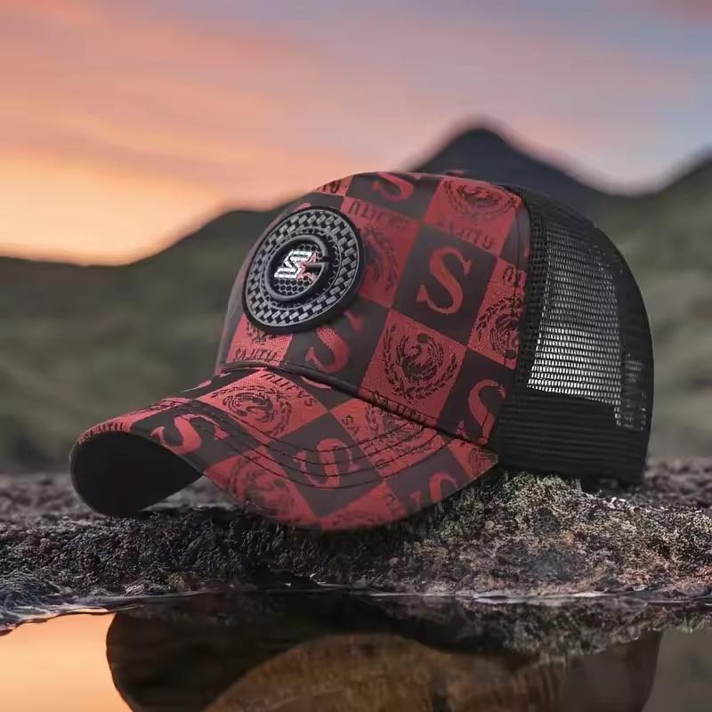 Европа и Америка 2025 Мода Мужская бейсболка Сетчатая дышащая шляпа Шляпа дальнобойщика Тренд Повседневная уличная кепка Оптом