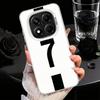 Чехол для телефона с футбольными номерами 7 10 19, ударопрочный, для Xiaomi Redmi Note 15 14 13 12 Pro Plus 11 11S 11T 5G, защитный чехол от падения