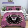 Inter Miami CF Pattern Bedding,Quilt Set Quilt Cover Pillowcase Home Birthday Gift(1 * duvet cover + 2 * pillowcase, without core)