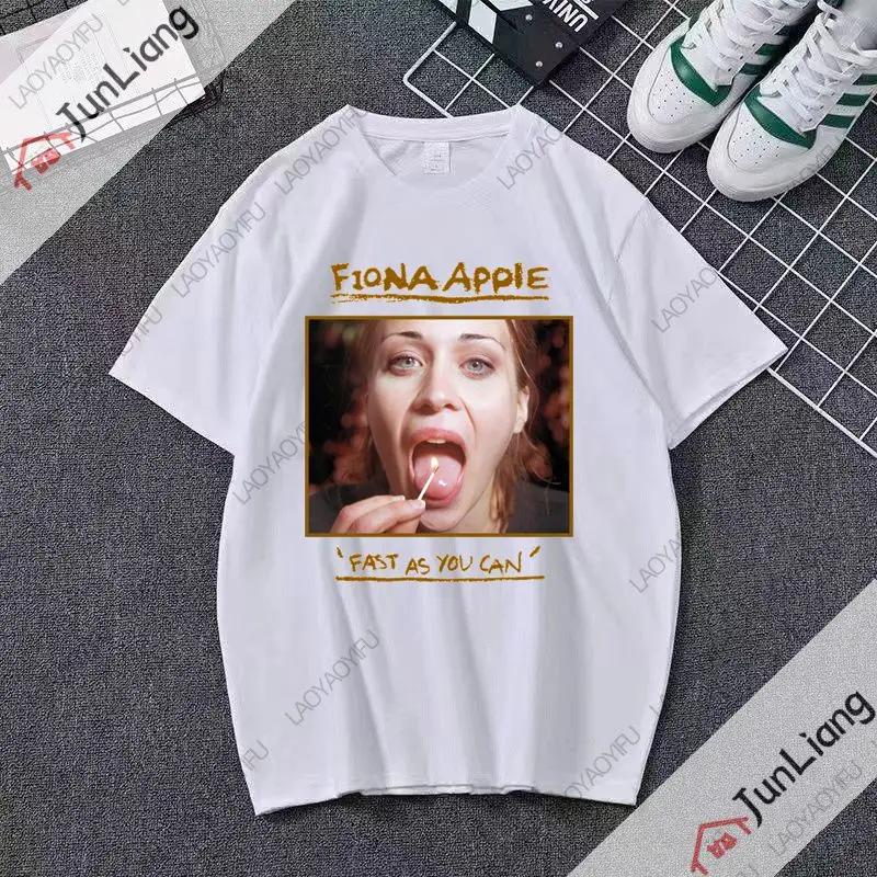 Fiona Apple Fetch The Bolt cutter album printed pattern Tshirt Hiphop streetwear Summer Harajuku shirt top