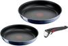 T-fal 3-piece Pot and Frying Pan Set with S,for Gas Fires Only, Substances Such As PFOA,"Ingenio Neo Royal Blue Intense",blue L43795