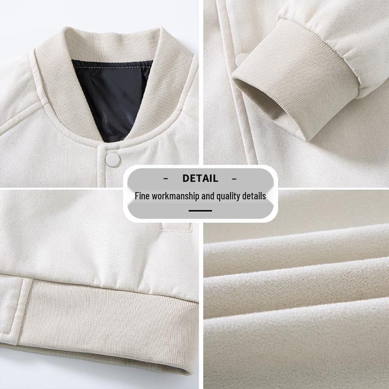Pierre Cardin Men's American-Style Baseball Collar Casual Jacket
