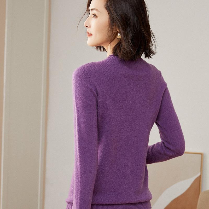 Женский свитер из 100% мериносовой шерсти, СОВРЕМЕННЫЙ НОВЫЙ кашемировый свитер SAGA, вязаный пуловер, зимний теплый женский джемпер, вязаный топ