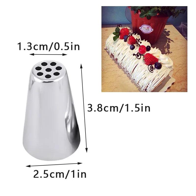 1/5pcs Cake Grass Cream Decoration Tips Set Nozzle Cupcake Head Cake Decorating Tools Pastry Tools Stainless Steel Piping Icing