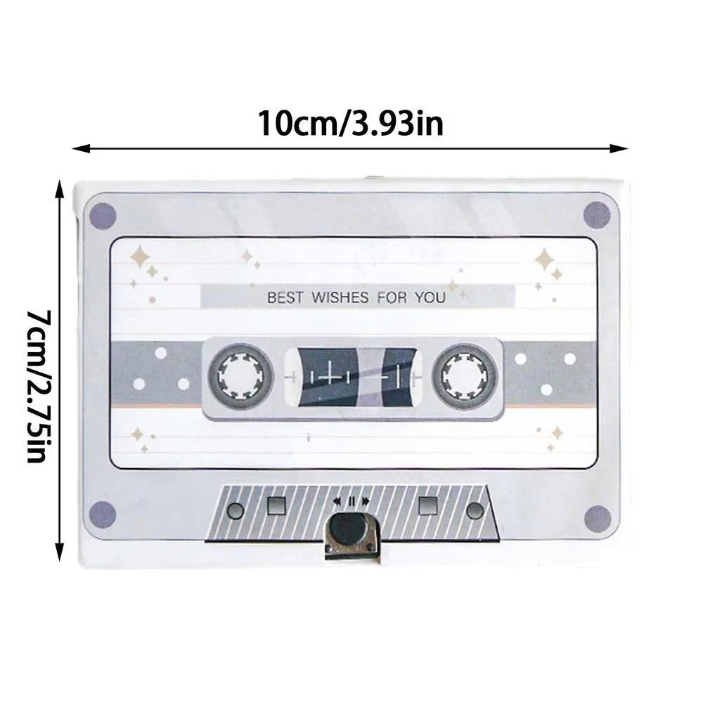 Стильная кассета с записью сообщений, уникальная звуковая поздравительная открытка, подарок на годовщину