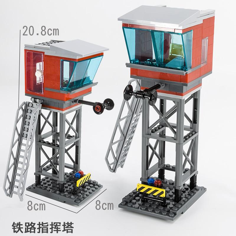 Железнодорожная платформа Железнодорожный переезд Диспетчерская вышка Мост Пещера Двойной путь Подъем и спуск Аксессуары Сборка Строительный блок