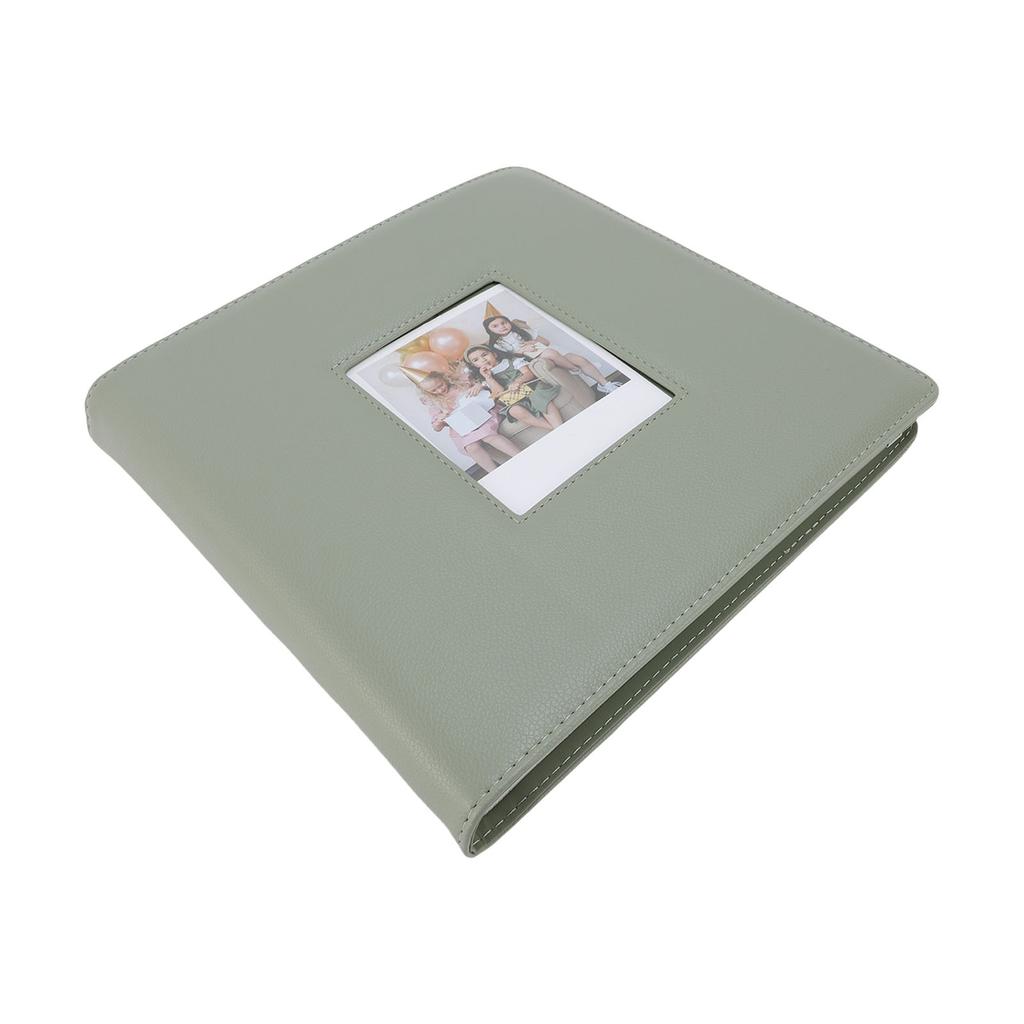Photo Album Fit for Polaroid Wide 300 400 90x110mm Photos 36 Pages 288 Pictures Capacity PU Leather Cover Front Window