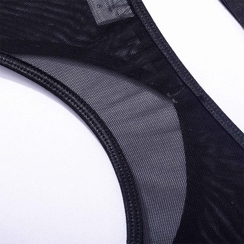 Aduloty Сексуальное эротическое белье, соблазнительная сетчатая марля, полые перспективы, увеличенное кольцо на шею, железное кольцо, соблазнительный женский комплект нижнего белья