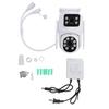 Dual Lens Camera Water Proof 2 Way Intercom Night Vision BT WIFI Motion Detection Security Camera