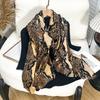 Luxury Brand Scarf Leopard Print Cotton Shawl Lady Wrap Large Warm Pashmina Hijab Headband Scarves Bufanda Foulard Stoles