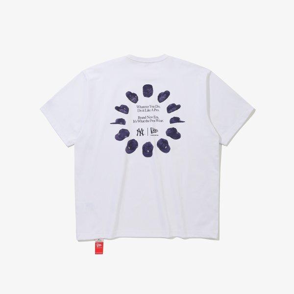 New Era Mlb New York Yankees Circle T shirT whiTe 59fifTy