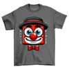 Hat and Happy Face Red Nose Novelty Funny T-Shirt Adults and Kids Comedy Tee Shirt