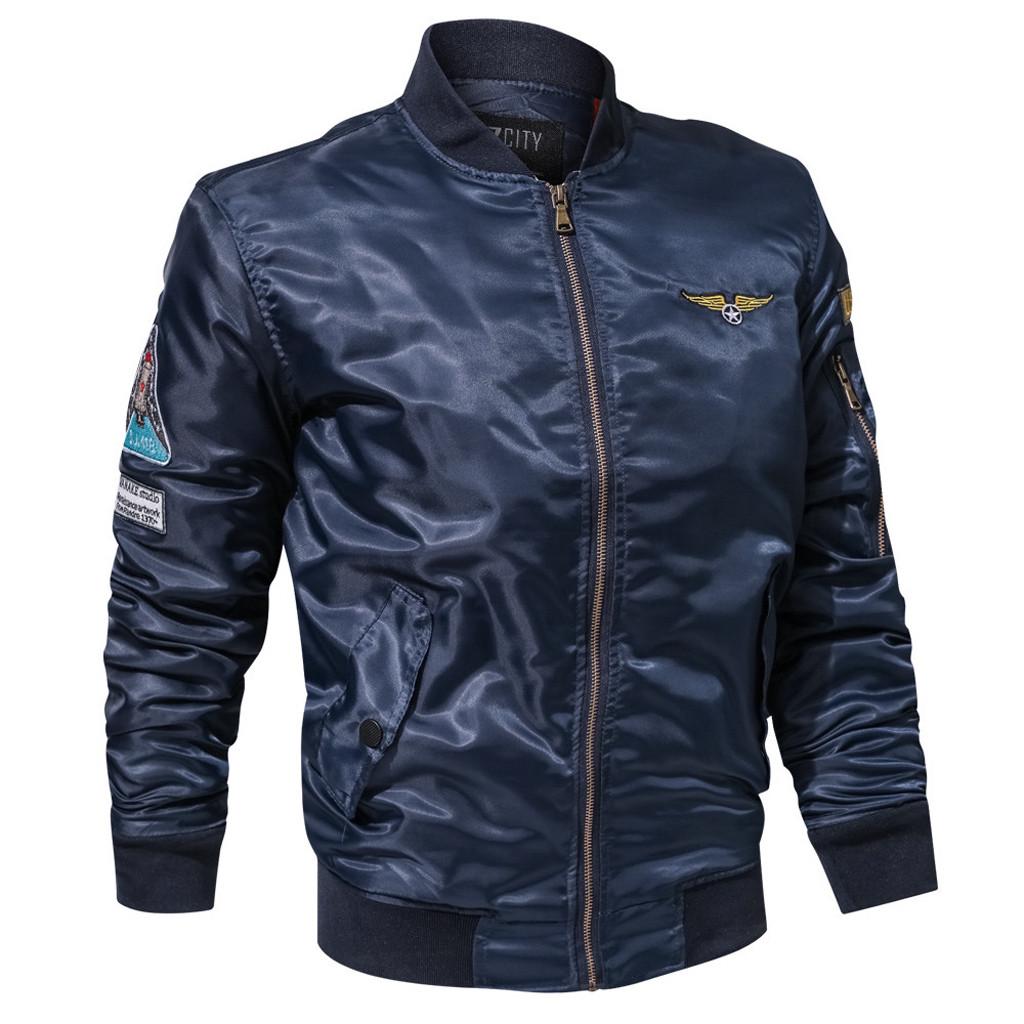 Мужская повседневная зимняя куртка со стойкой воротником, военная одежда, пальто на молнии