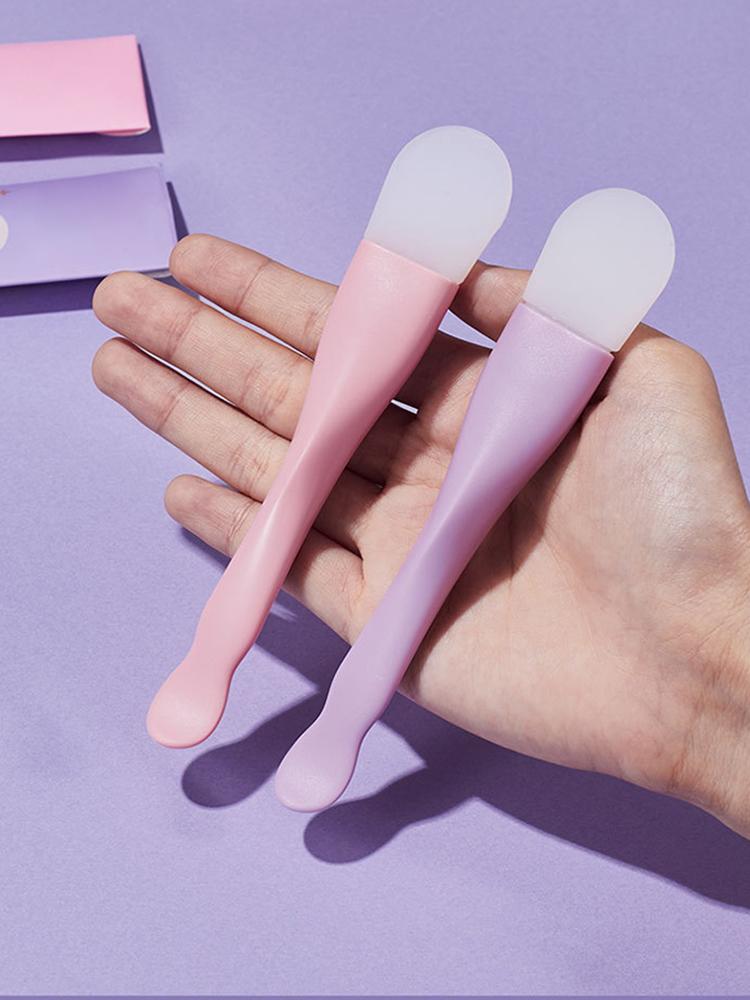 Силиконовая маска для лица с двойной головкой, кисть для чистки лица, скребок для мазка, грязевая пленка, специальная кисть, инструмент для красоты