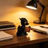 Фигурка дракона Милый маленький дракон Читающий книгу Статуэтка Мини-скульптура крылатого дракона для Декора Рабочего стола Книжной полки